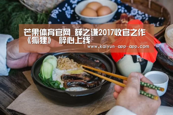 芒果体育官网_薛之谦2017收官之作《狐狸》 碎心上线(图3) 芒果体育